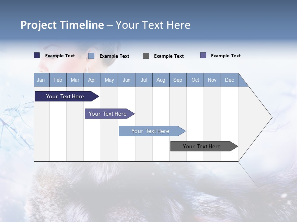 Blue Beauty Art PowerPoint Template