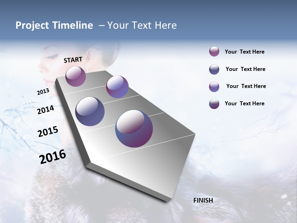 Blue Beauty Art PowerPoint Template