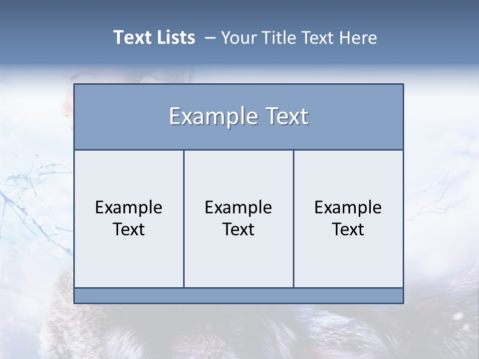 Blue Beauty Art PowerPoint Template