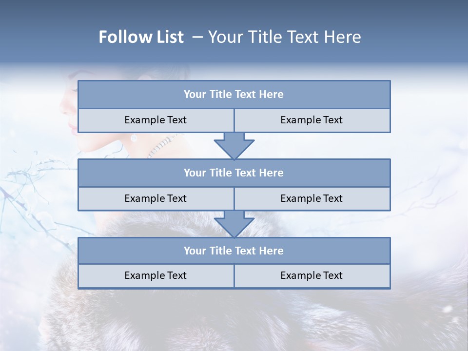 Blue Beauty Art PowerPoint Template