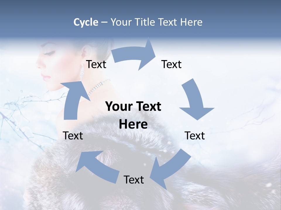 Blue Beauty Art PowerPoint Template