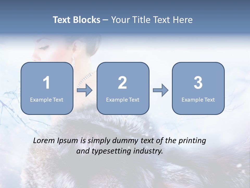 Blue Beauty Art PowerPoint Template