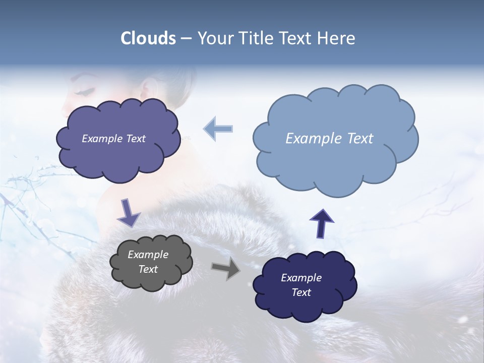 Blue Beauty Art PowerPoint Template