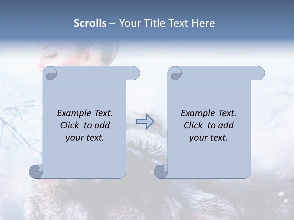 Blue Beauty Art PowerPoint Template