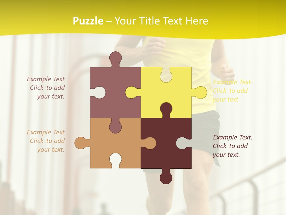 Male Runner Full PowerPoint Template