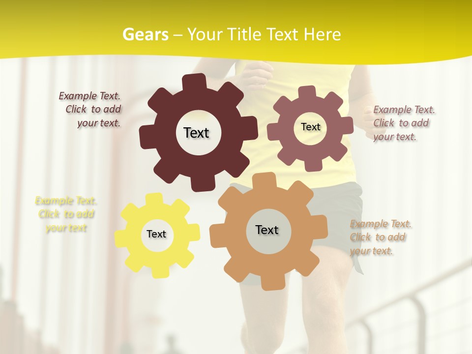 Male Runner Full PowerPoint Template