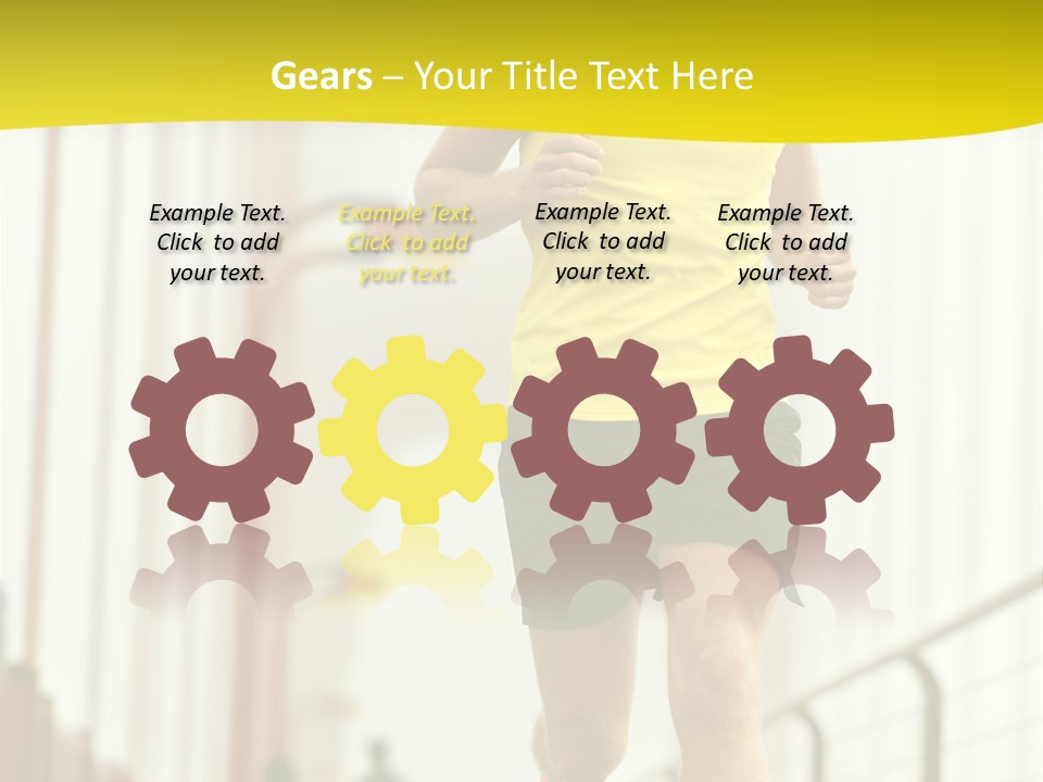 Male Runner Full PowerPoint Template