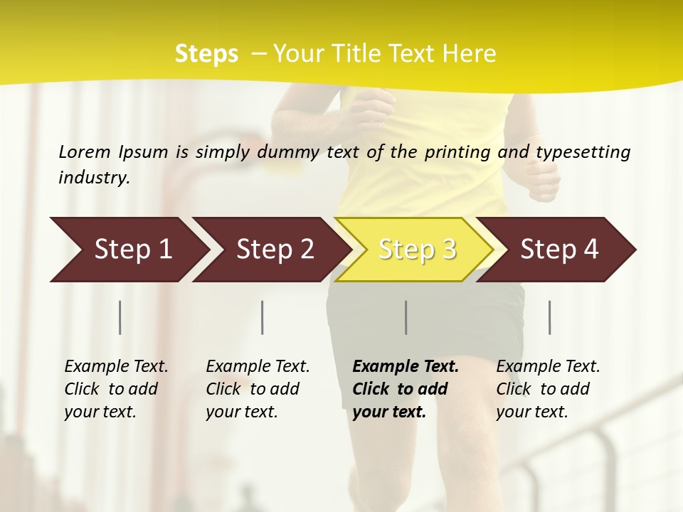 Male Runner Full PowerPoint Template