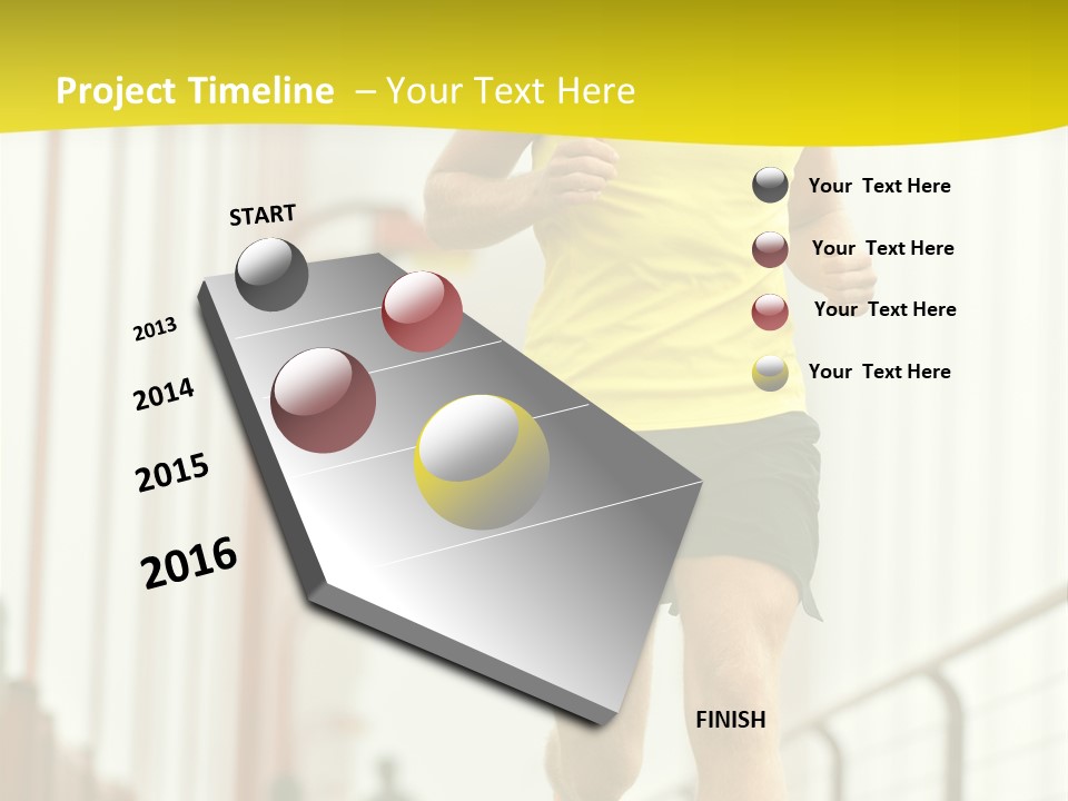 Male Runner Full PowerPoint Template