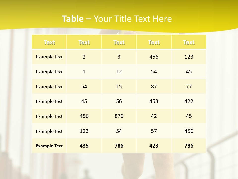 Male Runner Full PowerPoint Template