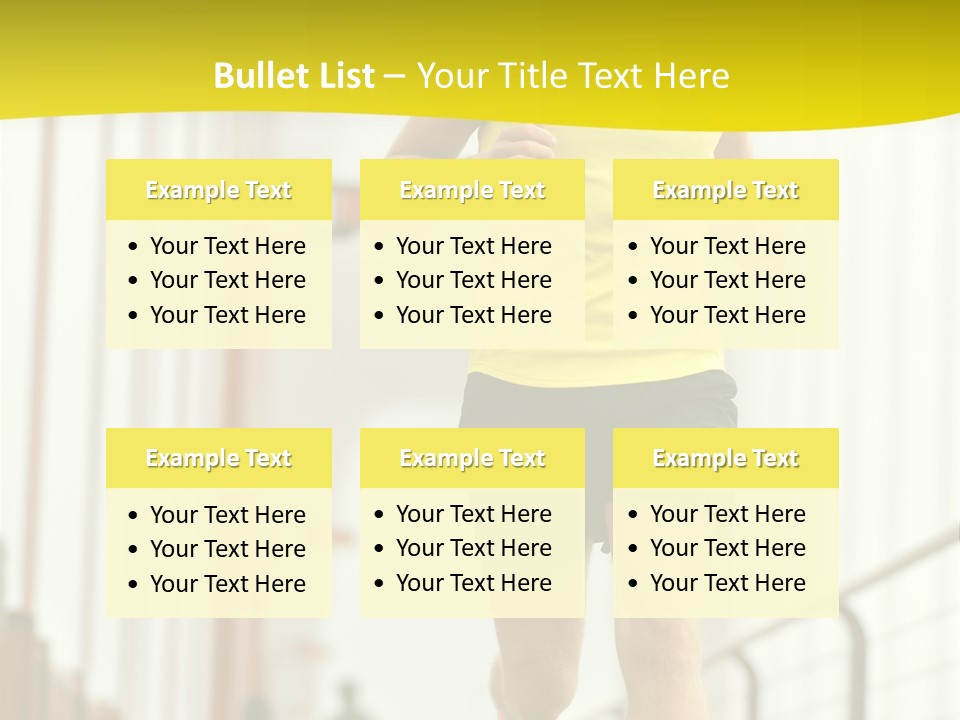 Male Runner Full PowerPoint Template