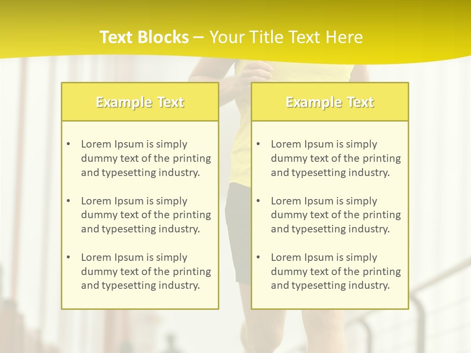 Male Runner Full PowerPoint Template