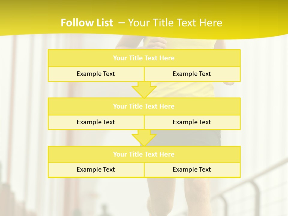 Male Runner Full PowerPoint Template
