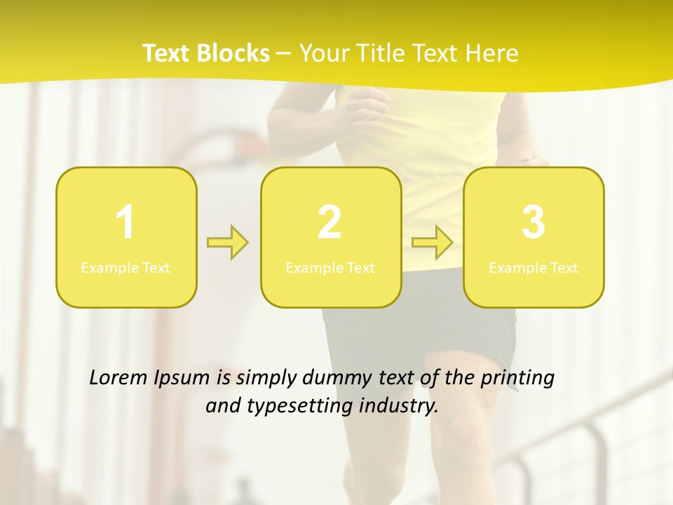 Male Runner Full PowerPoint Template