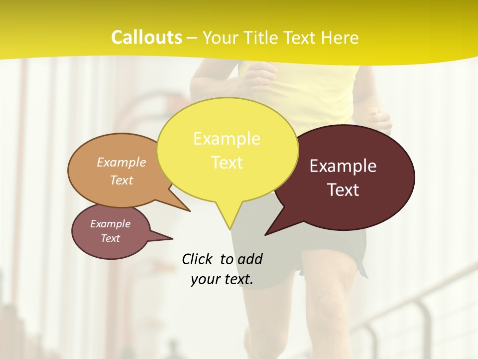 Male Runner Full PowerPoint Template