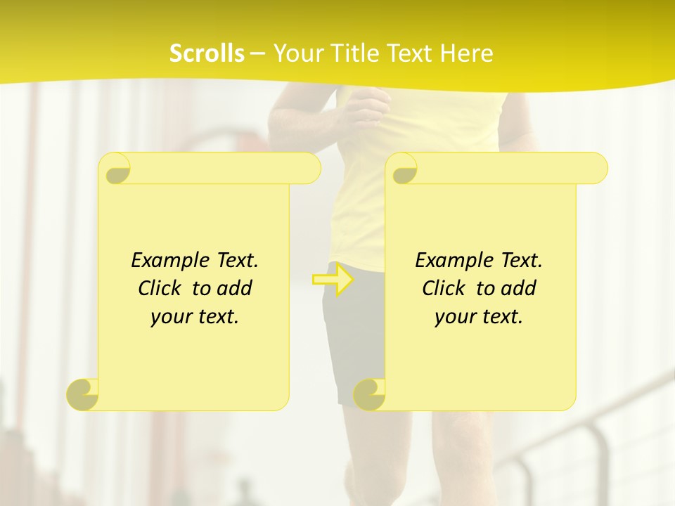 Male Runner Full PowerPoint Template