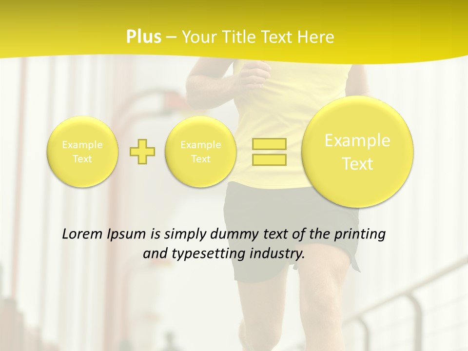 Male Runner Full PowerPoint Template