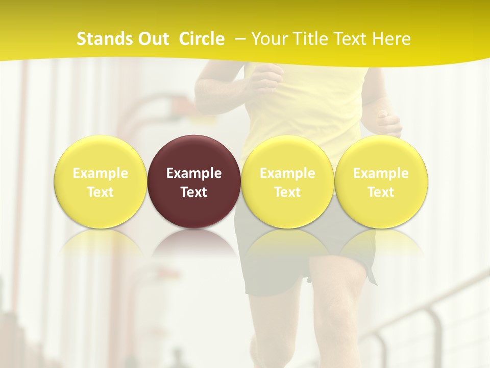 Male Runner Full PowerPoint Template
