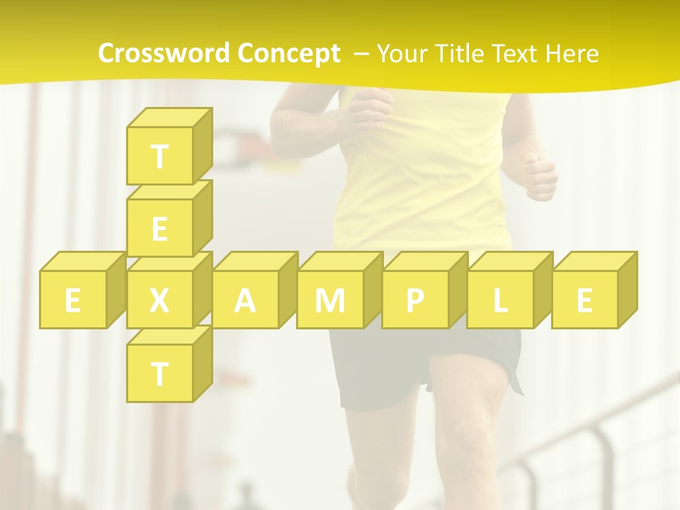 Male Runner Full PowerPoint Template