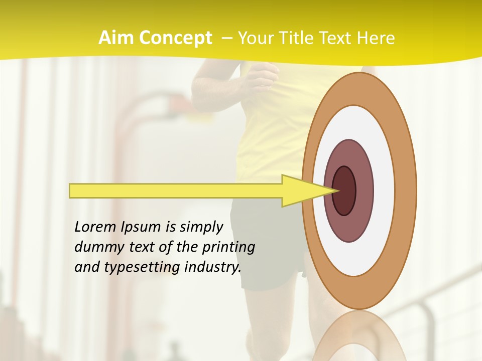 Male Runner Full PowerPoint Template