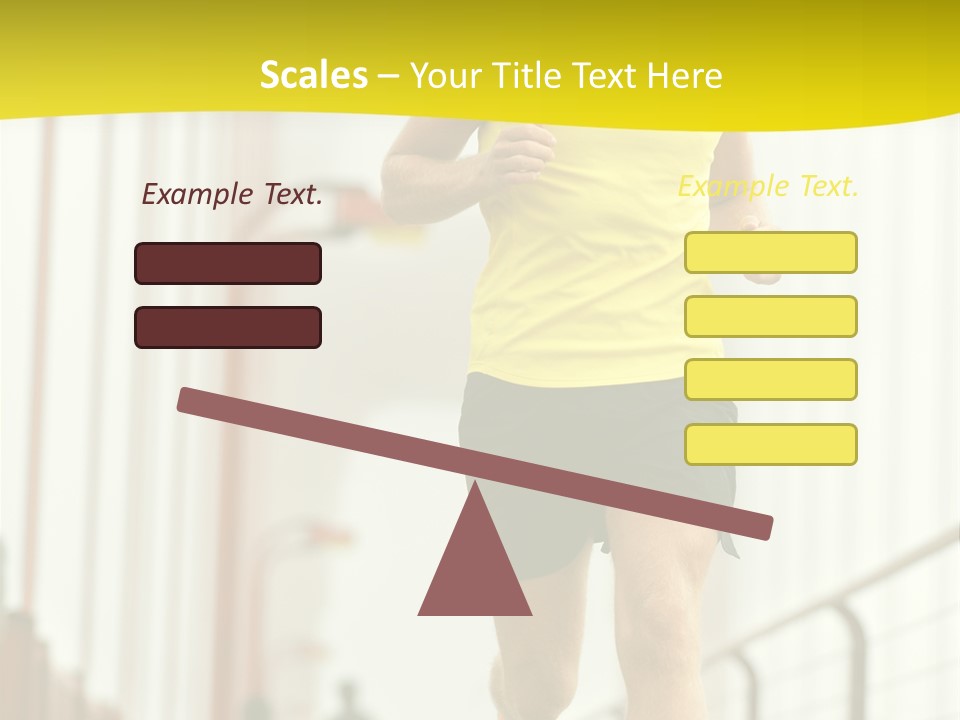 Male Runner Full PowerPoint Template