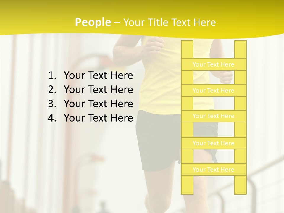Male Runner Full PowerPoint Template