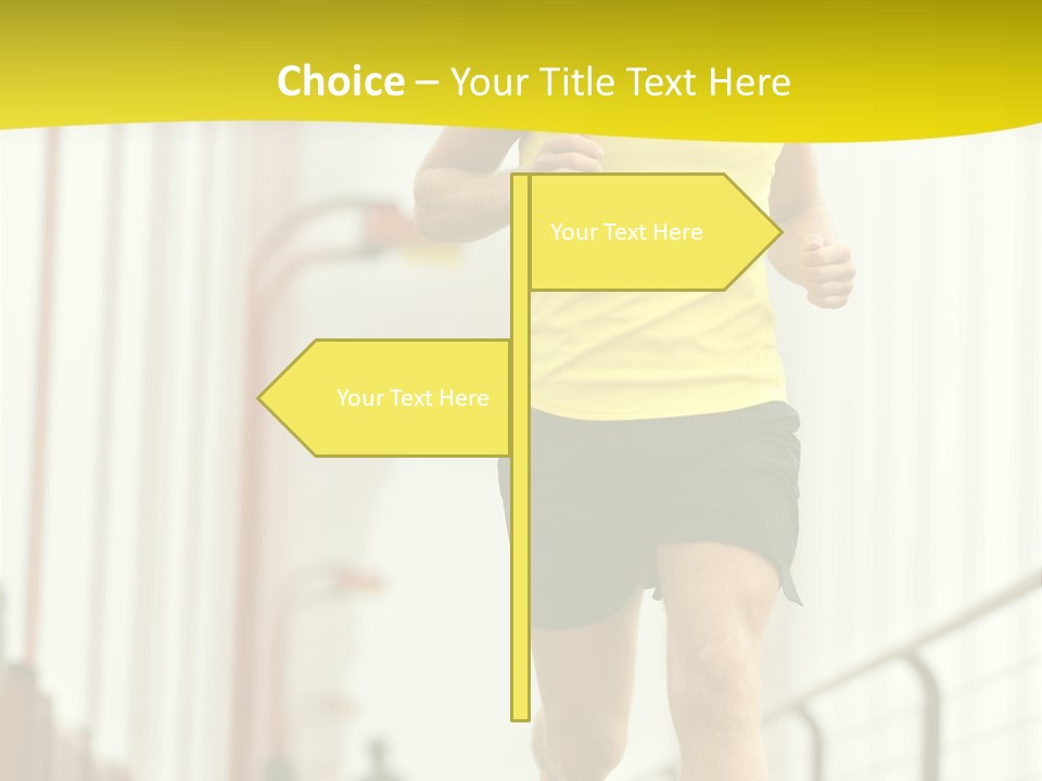 Male Runner Full PowerPoint Template