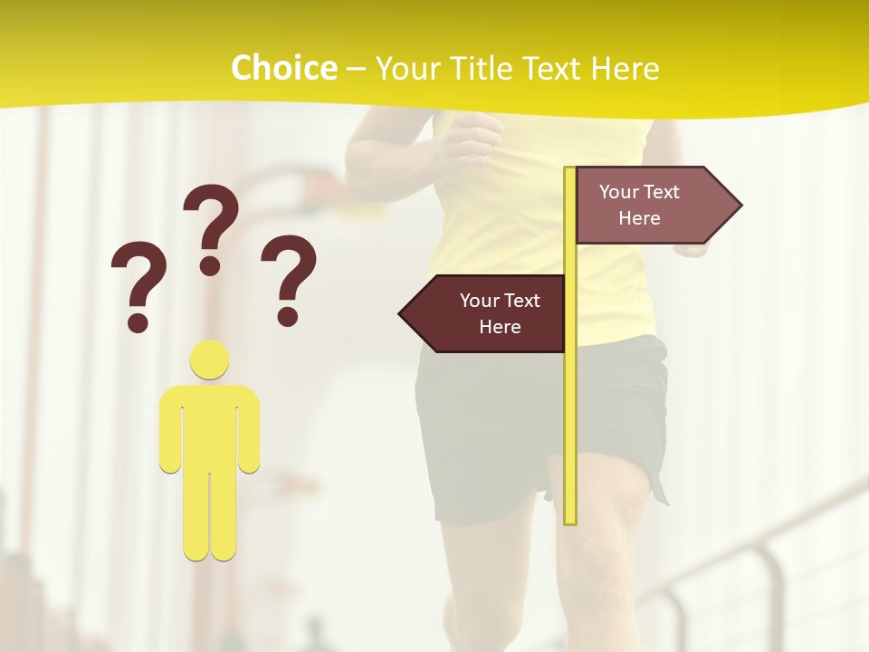 Male Runner Full PowerPoint Template