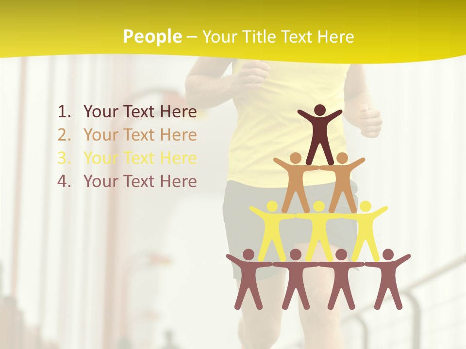 Male Runner Full PowerPoint Template