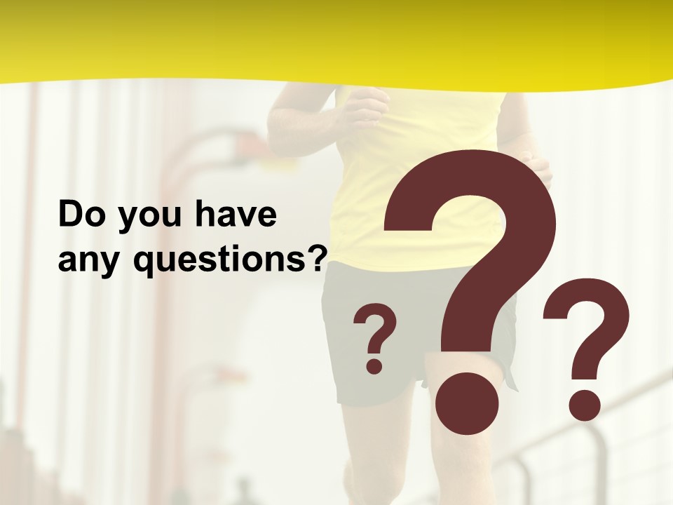 Male Runner Full PowerPoint Template