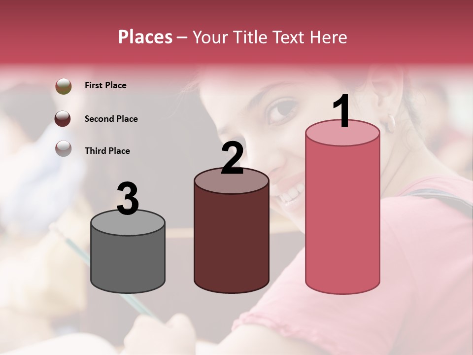 Pretty Knowledge Caucasian PowerPoint Template