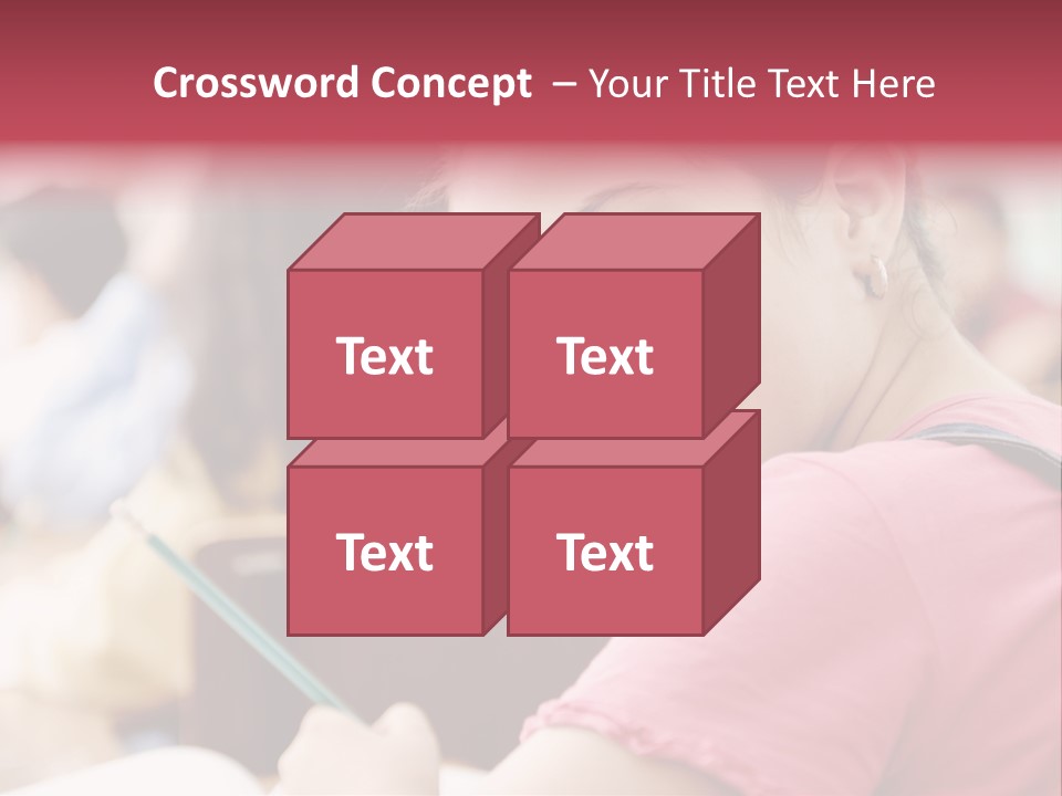 Pretty Knowledge Caucasian PowerPoint Template