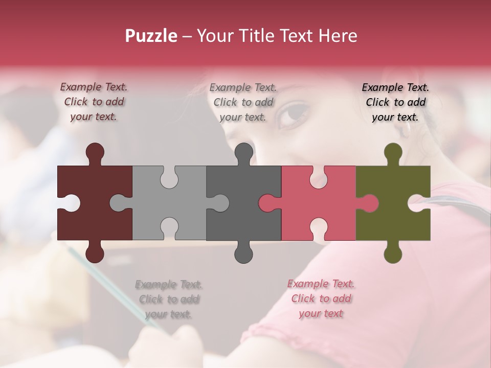 Pretty Knowledge Caucasian PowerPoint Template