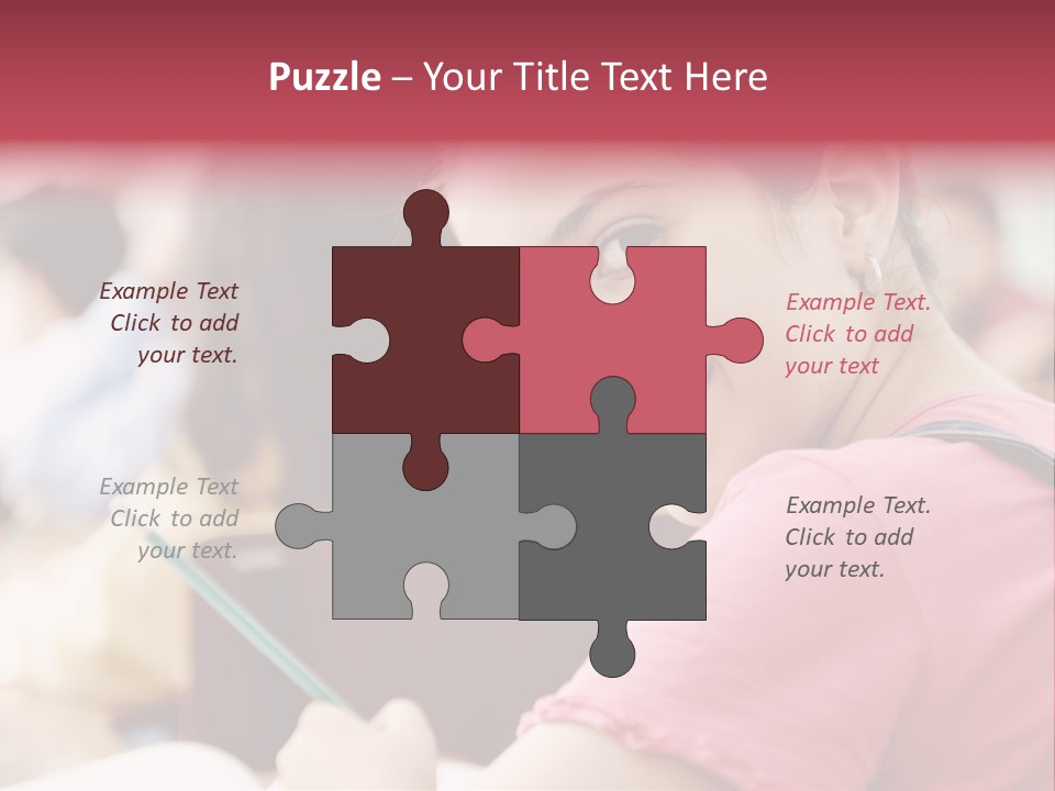 Pretty Knowledge Caucasian PowerPoint Template