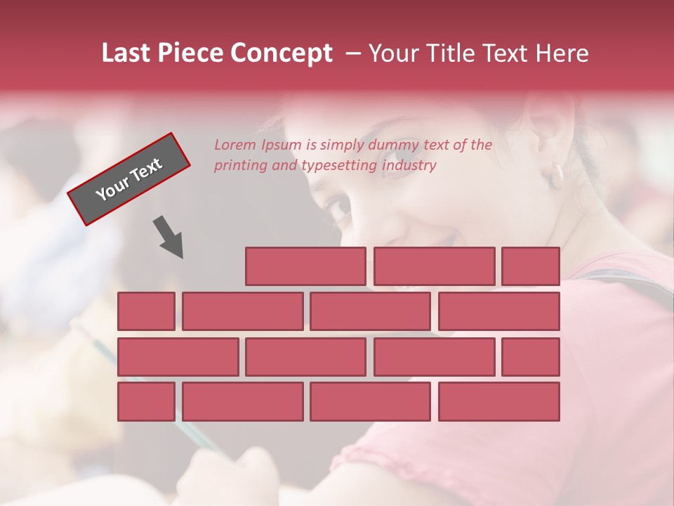 Pretty Knowledge Caucasian PowerPoint Template