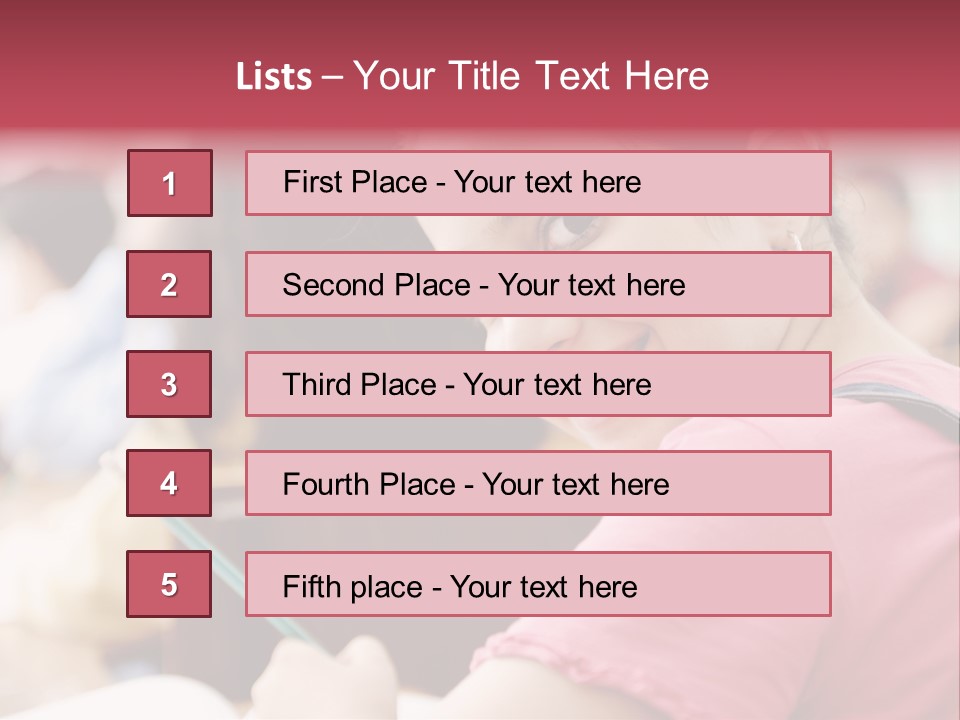 Pretty Knowledge Caucasian PowerPoint Template