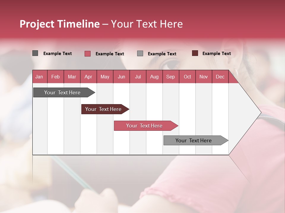 Pretty Knowledge Caucasian PowerPoint Template