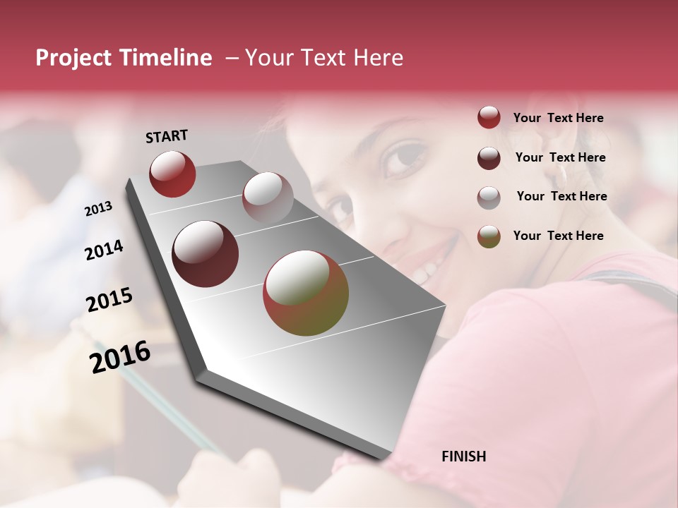 Pretty Knowledge Caucasian PowerPoint Template