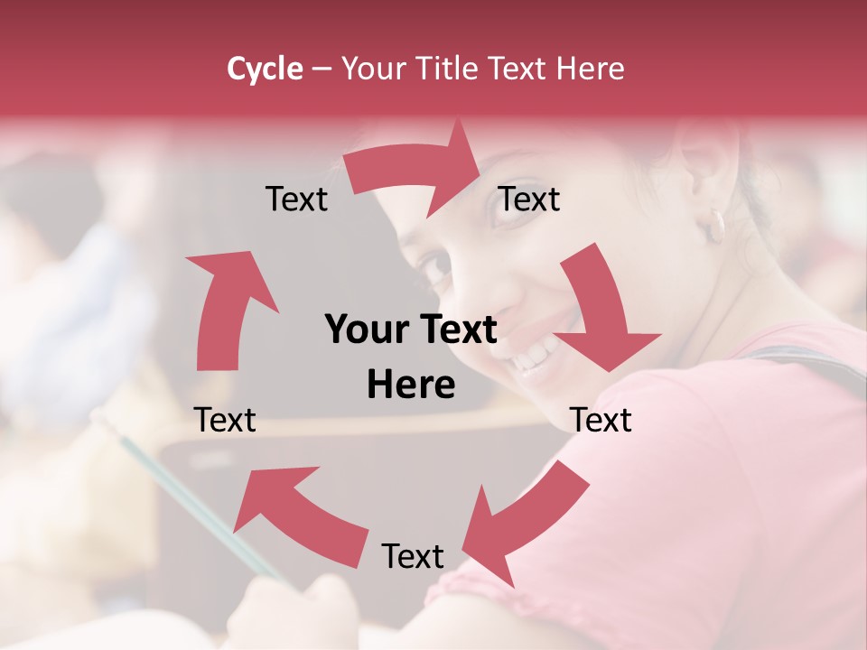 Pretty Knowledge Caucasian PowerPoint Template