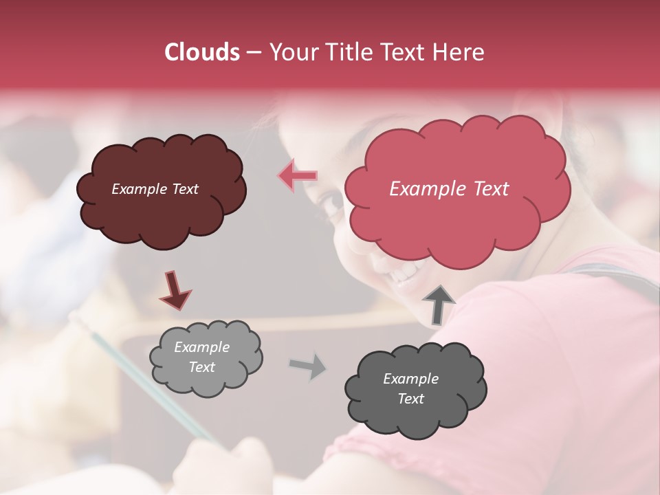 Pretty Knowledge Caucasian PowerPoint Template