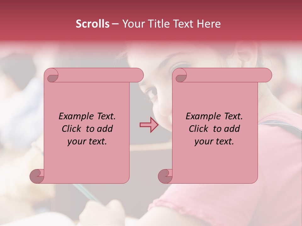 Pretty Knowledge Caucasian PowerPoint Template