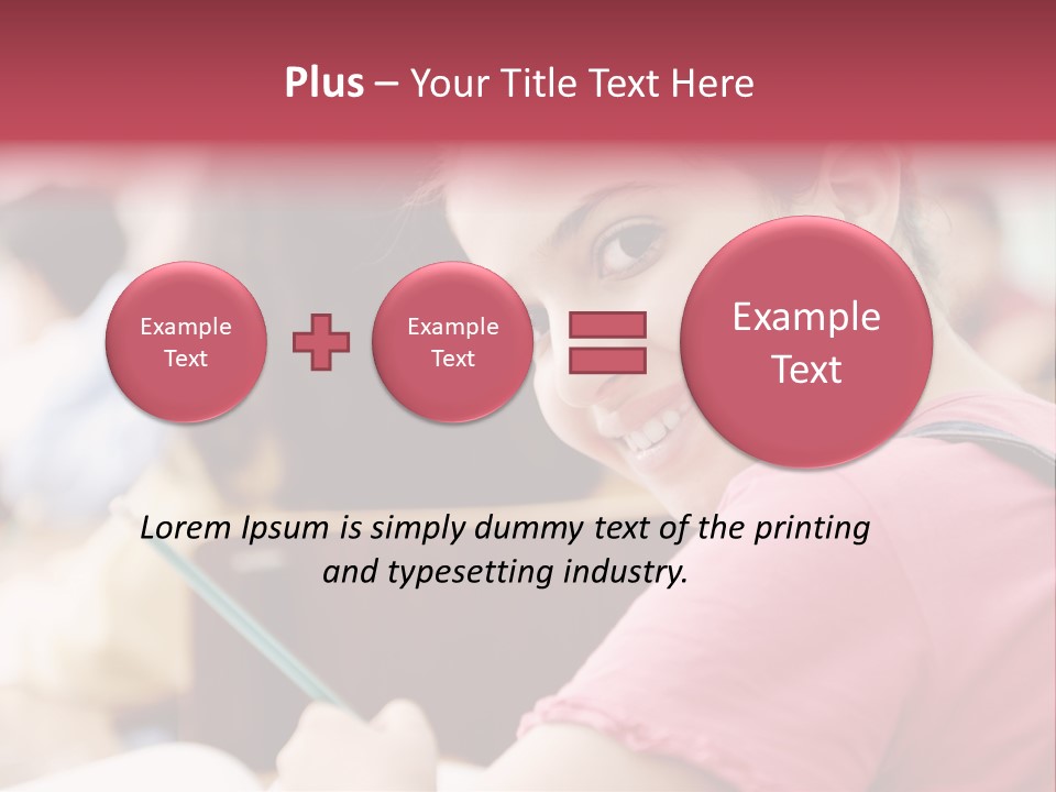 Pretty Knowledge Caucasian PowerPoint Template