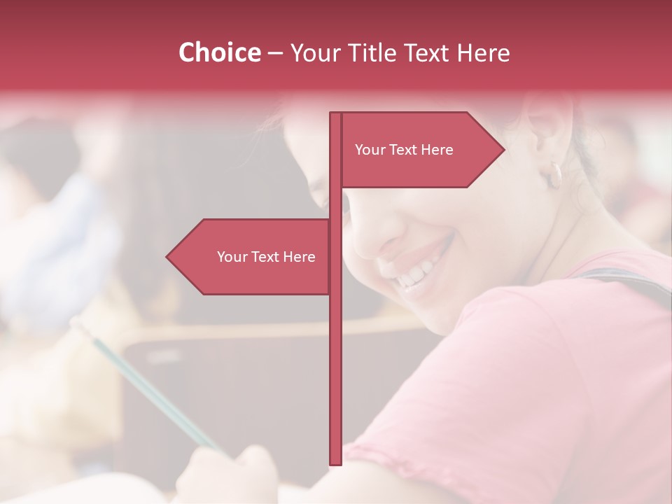 Pretty Knowledge Caucasian PowerPoint Template