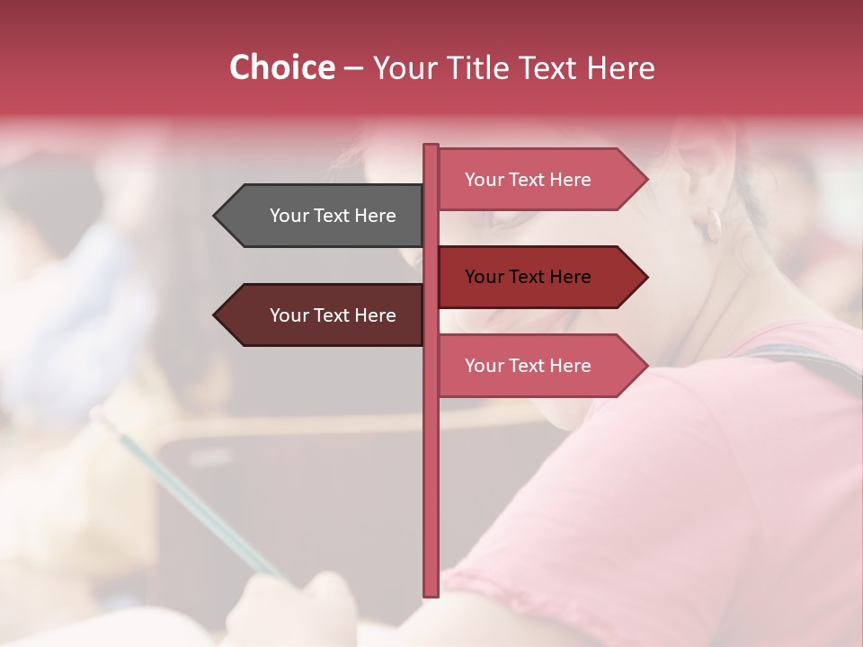 Pretty Knowledge Caucasian PowerPoint Template