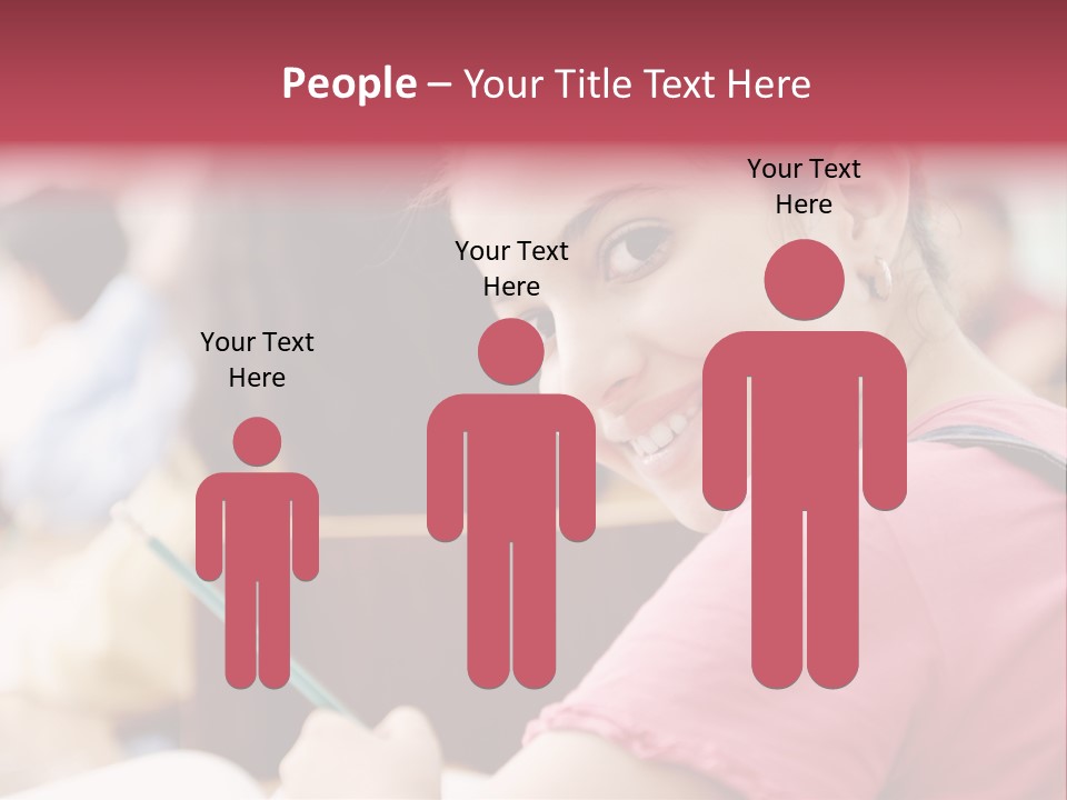 Pretty Knowledge Caucasian PowerPoint Template