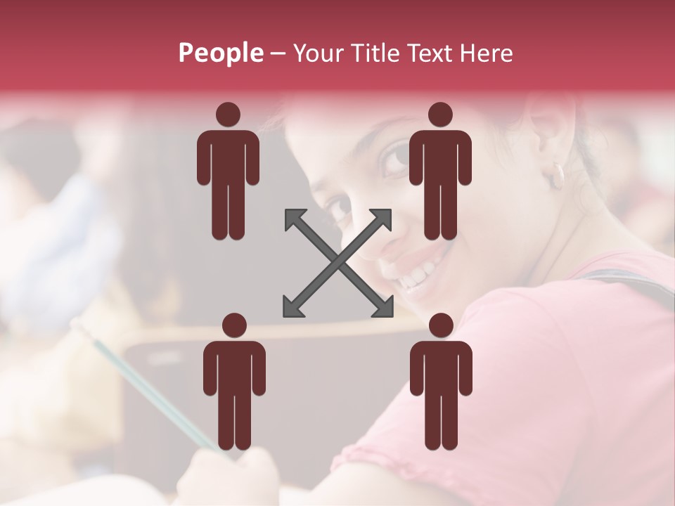 Pretty Knowledge Caucasian PowerPoint Template