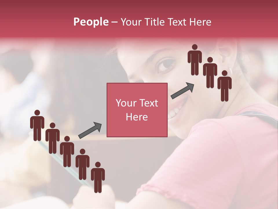 Pretty Knowledge Caucasian PowerPoint Template