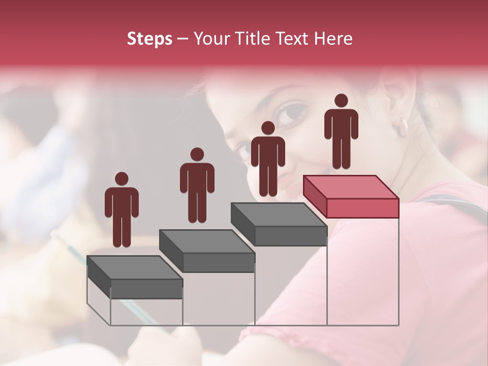 Pretty Knowledge Caucasian PowerPoint Template