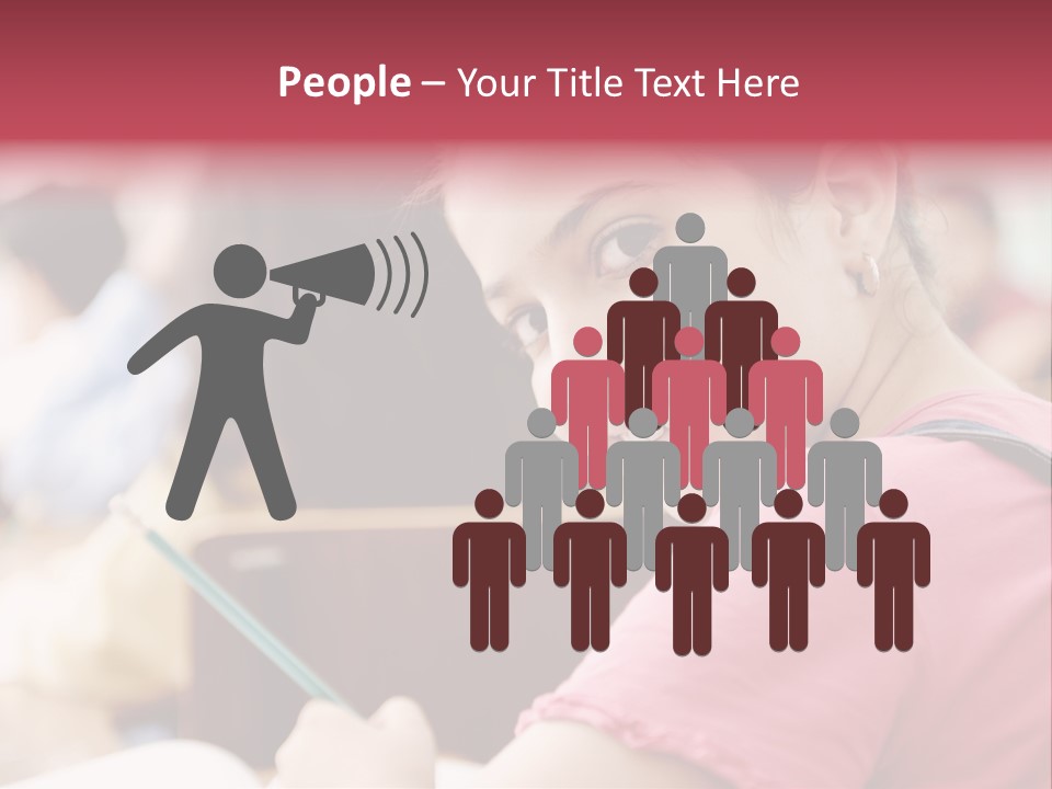 Pretty Knowledge Caucasian PowerPoint Template