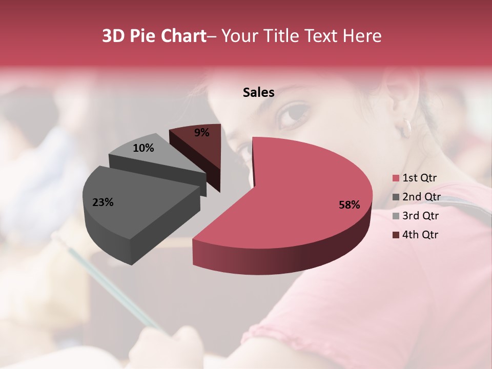 Pretty Knowledge Caucasian PowerPoint Template